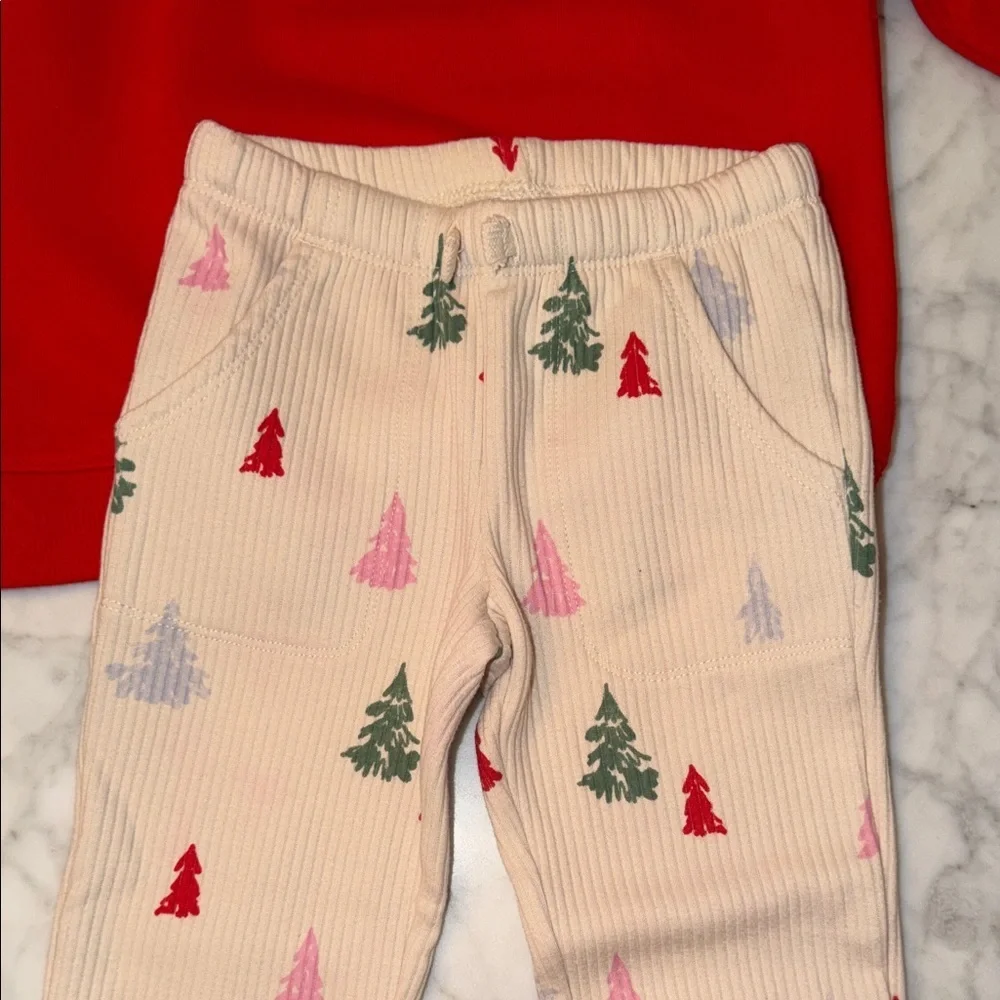Cat & Jack Festive Red and Cream Bundle Set 4/5T